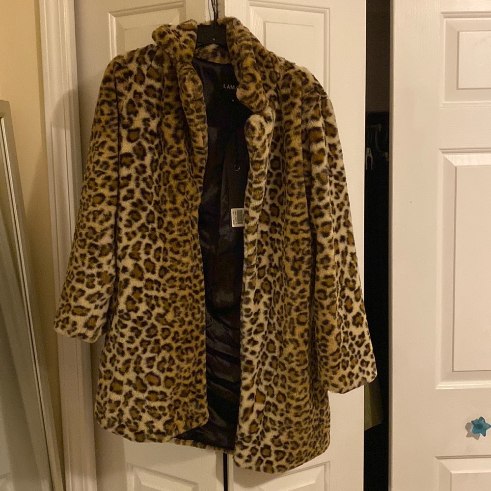 New With Tags I.Am.Gia leopard coat